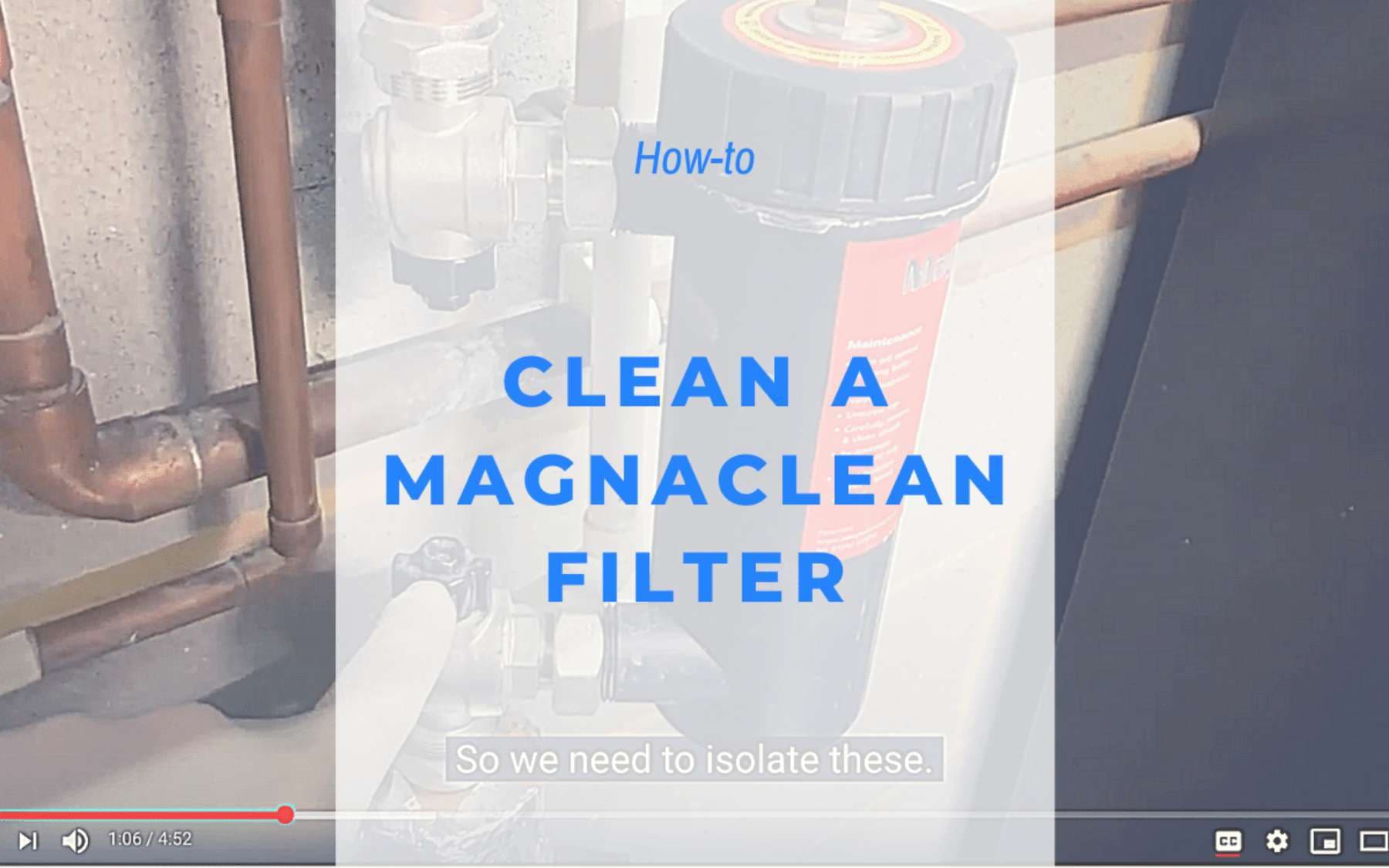 Step-by-step guide to cleaning a MagnaClean magnetic filter — keep your central heating system free of sludge.
