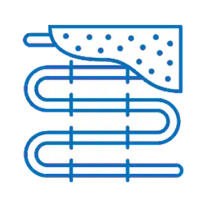 Visual representation of modern underfloor heating system design for Notting Hill properties.