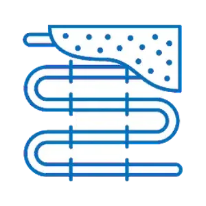 Visual representation of modern underfloor heating system design for Notting Hill properties.
